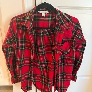 Old Navy Red Plaid Women's Top
